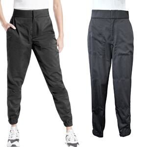 Athleta Black Radiant Satin Jogger Size 8